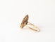 Bague marquise or jaune 18k - Rubis et diamants 58 Facettes