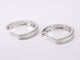 Boucles d'oreilles Boucles d'oreilles en or blanc serties de diamants taille baguette 58 Facettes 2160