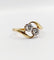 Bague 56 Bague toi et moi antique or 18k diamants et monture tourbillon (circa 1900) 58 Facettes A06310