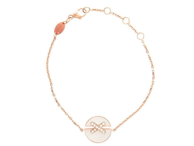 Bracelet bracelet CHAUMET jeux de liens harmony 084231 diamants or rose 18k 58 Facettes 266355