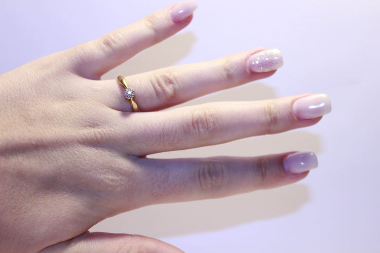 Bague 53 Bague Solitaire Diamants 58 Facettes