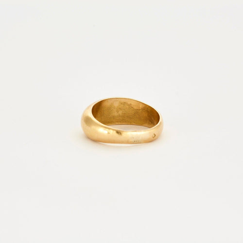 Bague 57 Bague or jaune bombée 58 Facettes LP243