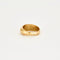 Bague 57 Bague or jaune bombée 58 Facettes LP243