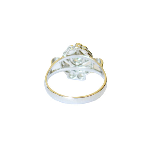 Bague 53 Bague art déco en or avec diamants 58 Facettes Q144B