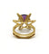 Bague 53 Bague géométrique - Or & Améthystes 58 Facettes 190130R