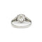 Solitaire accompagné platine, diamants 58 Facettes 240359R