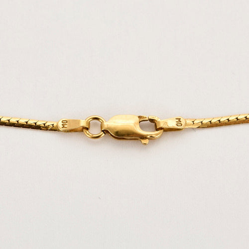 Collier Collier or jaune, émeraude et diamants 58 Facettes 250243