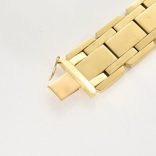 Bracelet Bracelet Tank en or jaune 58 Facettes BIA1218