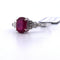 Bague 55 Bague Art déco en platine avec rubis et diamants 58 Facettes