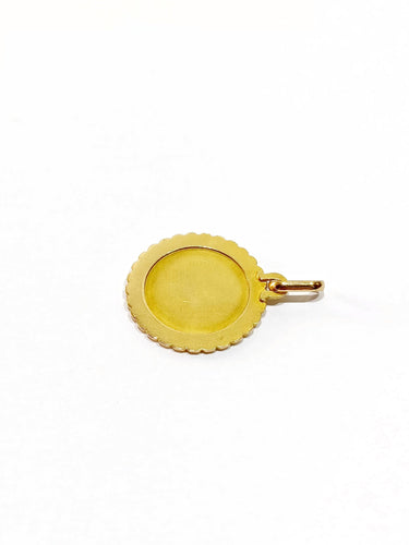 Pendentif Médaille du zodiac vierge or jaune 58 Facettes