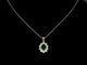 Pendentif Pendentif en or avec une émeraude ovale verte et des diamants naturels 58 Facettes 2369