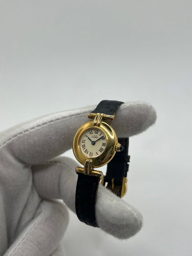 Montre Cartier - Montre Colisée Must en vermeil et argent, mouvement quartz 58 Facettes