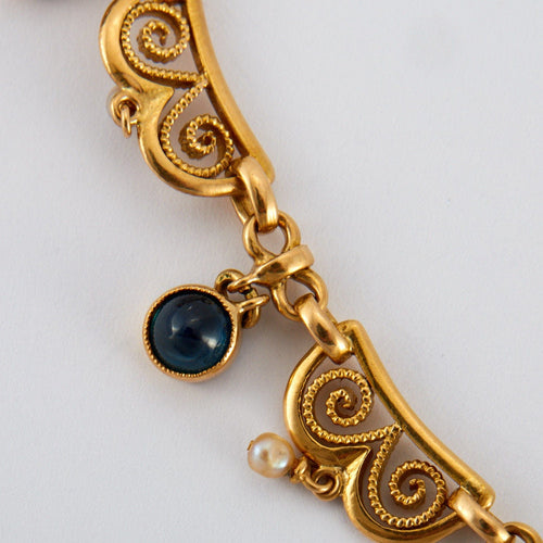 Collier Collier Draperie Saphirs 58 Facettes