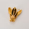 Broche Broche Abeille en or jaune, oeil de tigre et diamants 58 Facettes GU276