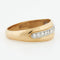 Bague 54 BAGUE DIAMANTS 2 OR 18 CARATS 58 Facettes RÉF 5023/18