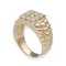 Bague 59 Bague chevaliere en or jaune 18K sertie de 1,00 ct de diamants brillants K-VS - Taille 59 58 Facettes FB09348