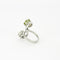 Bague 50 Bague Toi et Moi, diamant et péridot 58 Facettes
