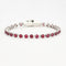 Bracelet Bracelet ligne or blanc et rubis 58 Facettes GULK171