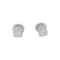 Boucles d'oreilles Puces d'oreilles or blanc 750/000, diamants. 58 Facettes 34762