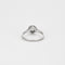 Bague 56 Solitaire en or gris 58 Facettes