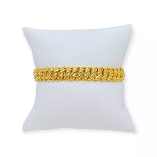Bracelet Bracelet or jaune maille américaine 58 Facettes 330068839