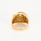 Bague 57 Brague rétro en or rose et diamant 58 Facettes GU172