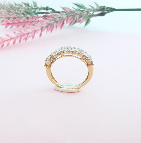 Bague 53.5 Bague or et diamants 0,70 carat 58 Facettes AA 1658