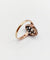 Bague 54 Bague marquise antique en or rose 18k et argent, diamant et diamants roses 58 Facettes A06417