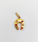 Pendentif Pendentif fer à cheval or jaune, perles et pierres rouges (circa 1900) 58 Facettes A05742