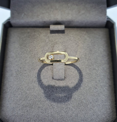 Bague 53 MESSIKA - Bague Move Uno or jaune 58 Facettes