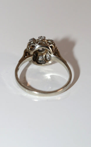 Bague 55 Bague Marguerite Diamants Or Blanc 58 Facettes 564