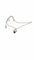 Collier Collier pendentif en or blanc 18 carats diamants et saphir 58 Facettes
