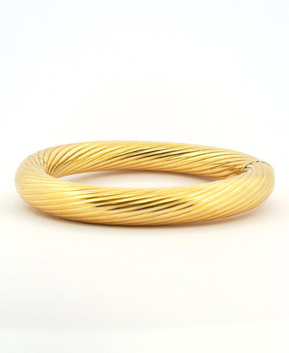 Bracelet Bracelet jonc vintage en or jaune 18 carats 58 Facettes