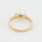 Bague 52 BAGUE OR JAUNE PERLE DE CULTURE 58 Facettes RÉF 5029/18