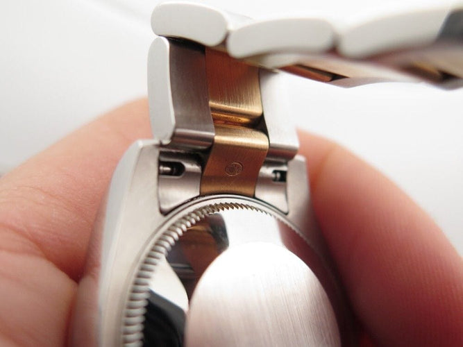 Montre montre ROLEX datejust champagne 178273 31 mm or & acier automatique 58 Facettes 249203