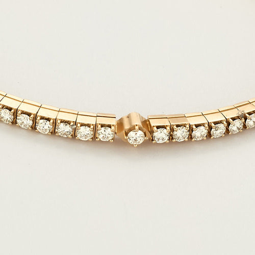 Bracelet Bracelet souple en or rose et diamants 58 Facettes JBR0012-16