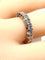 Bague 53 Alliance américaine or blanc, 20 diamants 2,30 carats 58 Facettes AB577