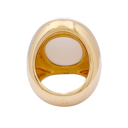 Bague 52 Bague Pomellato "Victoria" or jaune, cacholong. 58 Facettes 33869