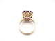 Bague 57 Bague cocktail or jaune améthyste et diamants 58 Facettes