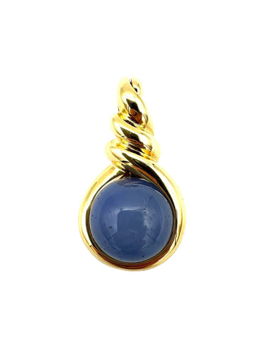 Pendentif GILBERT ALBERT. Pendentif or jaune et billes interchangeables 58 Facettes