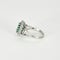 Bague 53 Bague Pompadour Emeraude Entourage Diamants Or Blanc 58 Facettes