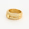 Bague 53 A.ROURE - « CHUT….JE T’AIME » - Bague ouvrante or jaune et diamants 58 Facettes GU09