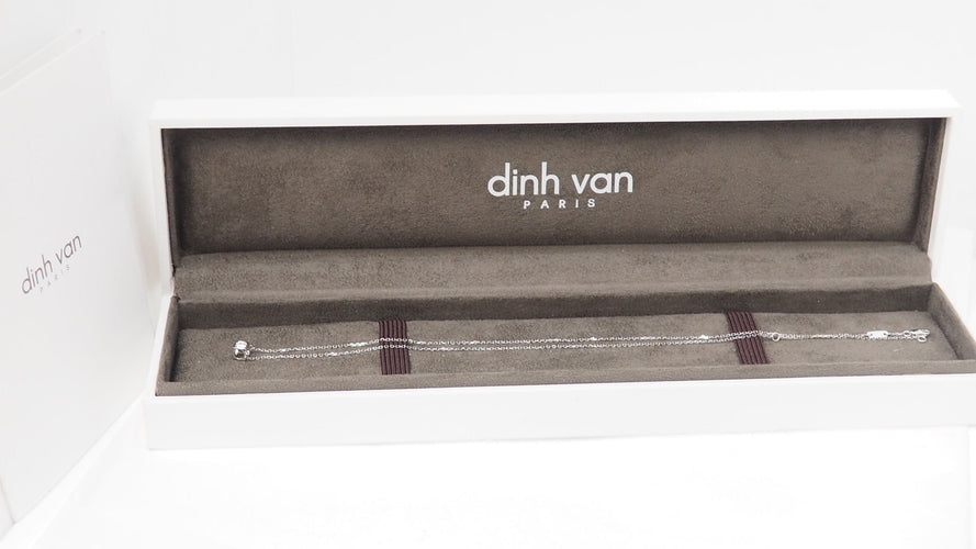 Collier DIHN VAN - Collier Le Cube diamant en or blanc 58 Facettes 32661