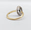 Bague 51.5 Bague marquise art déco or jaune, émeraude et petits diamants 58 Facettes A05530
