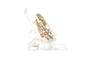 Broche Broche Napoléon III en or jaune 18 carats et argent sertie de perles et de diamants "taille" rose 58 Facettes B513