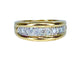 Bague 51 Bague jonc en or jaune 18 carats sertie de 9 diamants 58 Facettes AB565
