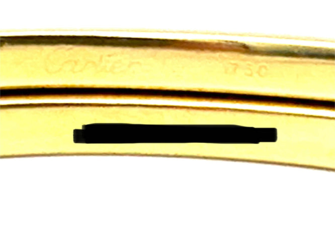 Bracelet CARTIER. Collection "Panthère", bracelet or jaune 18K et silverium 58 Facettes