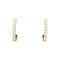 Boucles d'oreilles créoles, or jaune, diamants.