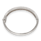 Bracelet Bracelet rigide en or gris 18K - 5,00 cts de diamants G-VS - 30 g - Bijou ouvrant 58 Facettes FB10271