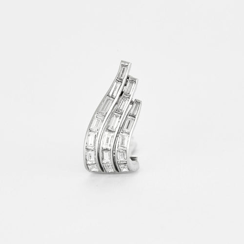 Boucles d'oreilles Boucles d'oreilles Clips diamants baguettes 58 Facettes GU20